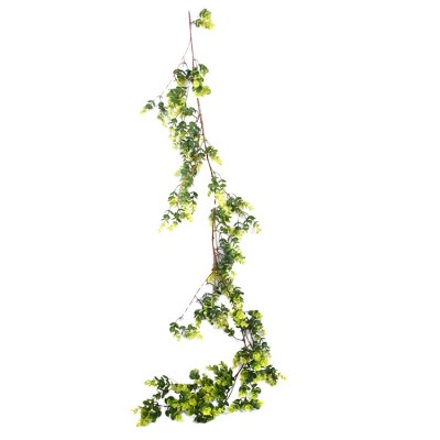 Factory Direct 1.7m Plastic Hanging plants green artificial Eucalyptus Garland for Wedding and Wall Decoration