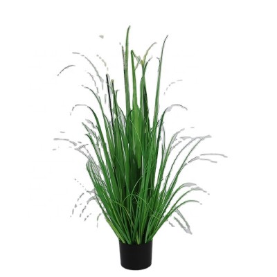 Fuyuan factory direct 2020 artificial bonsai long reed grass 120cm spring green houseplant for home decoration