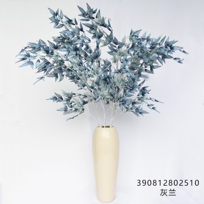 390812802110 artificial bamboo leaves single stem decorative artificial leaf