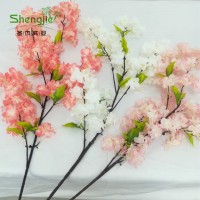 Cheap 100 cm high artificial cheery blossom flower for decoration