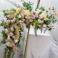 Wedding Flower Round Metal Arch Party Decoration Road Leads Flower Backdrop Frame Stand Wedding Decoration