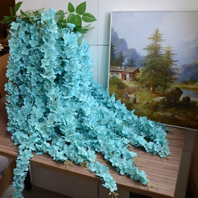 Discount Cheap Artificial Hanging Silk Wisteria Long Artificial Wisteria Flowers