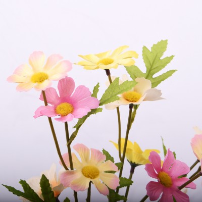 Wholesale Artificial Galsang Flower Fake Plant for Table Decoration Wedding Bouquets Yellow