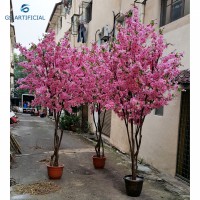 Pink Artificial Peach Blossom Tree