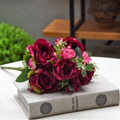 Hot sale latex rose artificial flower real touch rose flower for wedding decoration