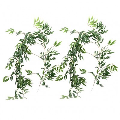 Factory Direct Promotional 1.7m Weeping Willow Garland for Home and Wedding Decoration