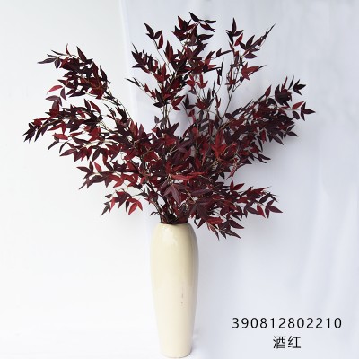 390812802110 high quality silk leafs artificial bamboo leaves  decorative artificial leaf