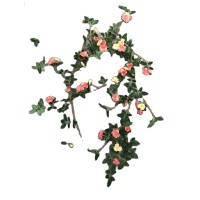 Factory Direct Artificial Wedding Home Decoration Silk Small Rose Vine/Garland Wholesale