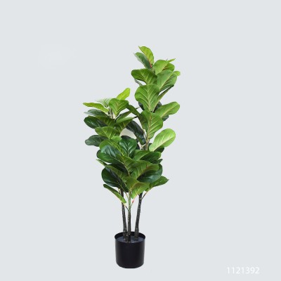 4' Real Touch Artificial Plant Faux Fiddle Leaf Fig Trees  for Home Office Decoration