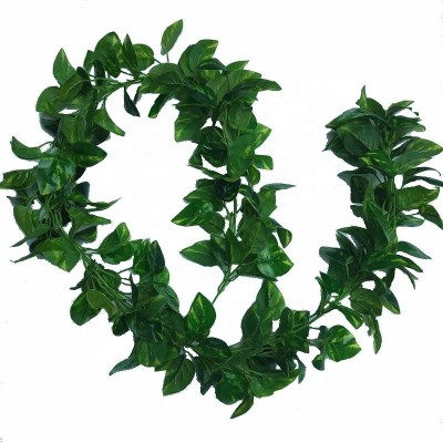 Fuyuan factory direct 2019 new products artificial leaves ivy garland scindapsus leaves artificial foliage wall decoration