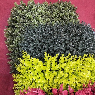 factory direct  customized 50*50cm fireproofing 324heads artificial green wall backdrop