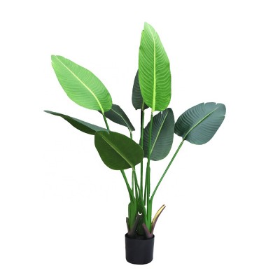 Fuyuan 1.2m artificial traveller banana bonsai tree artificial palm trees potted plant for living room decoration for home