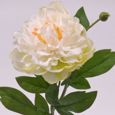 Fuyuan factory direct wholesale popular peony flower head painted like ivory for eucalyptus garland wedding decoration