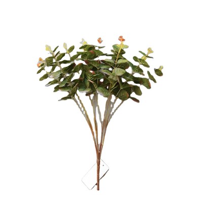 Artifical  plant 16 heads eucalyptus bouquet,A variety of color  for home decor decorative flowers