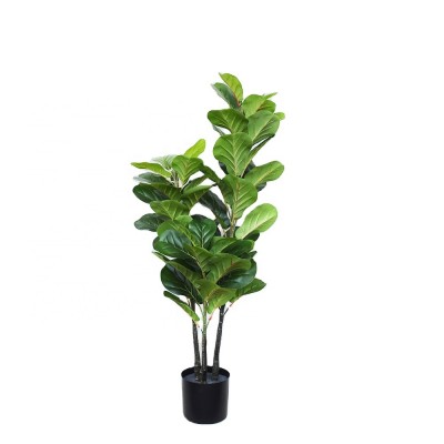 Fuyuan factory direct 2020 new product 1.2m ficus lyrata artificial banyan bonsai house plant potted plant for living room